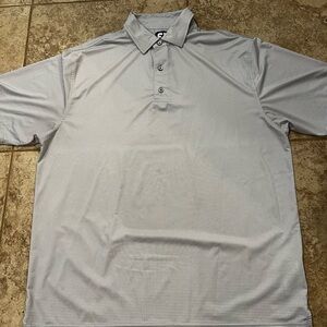 Gray Checkered FootJoy Polo